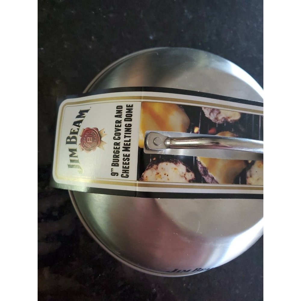 Jim Beam JB0181 9" Burger Cover and Cheese Melting Dome, Silver - Picture 2 of 4